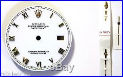 ROLEX DATEJUST 100% genuine watch dial 28mm. Cal. 3035 Ref. 16013 + hands N. O. S