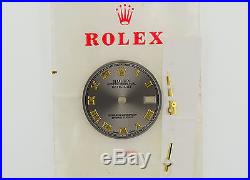 ROLEX Datejust Ladies 69173 Silver Grey Tritium Watch Dial Hands ExcellentZB208