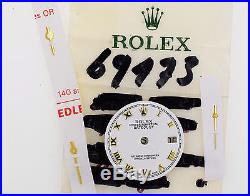ROLEX Datejust Ladies 69173 White Watch Dial with golden Hands Excellent (ZB212)