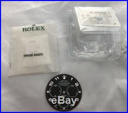 ROLEX Daytona 116509 Black Arabic Dial & Hand Set Chromalite Blue GENUINE OEM