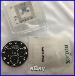 ROLEX Daytona 116509 Black Arabic Dial & Hand Set Chromalite Blue GENUINE OEM