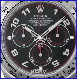 ROLEX Daytona 116509 Black Arabic Dial & Hand Set Chromalite Blue GENUINE OEM