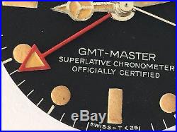Rolex Gmt-master 1675 All Red Vintage Tritium Matte Dial Matching Patina Hands
