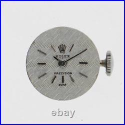 ROLEX Genuine Movement Cal. 1401 Manual Wind Watch Parts Silver Dial Working
