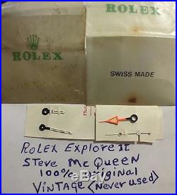 ROLEX VINTAGE Explorer II STEVE MC QUEEN 1655 HANDS 100% GENUINE NEVER USED