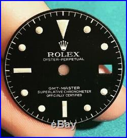 Rare 1962 ROLEX GMT 1675 chapter ring dial gilt exclamation point +hands