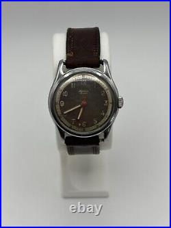 Rare Alpina Rensie Swiss Mechanical Trench Watch Vintage For Parts Or Repair
