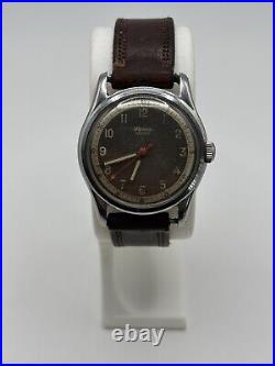 Rare Alpina Rensie Swiss Mechanical Trench Watch Vintage For Parts Or Repair