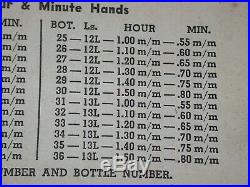 Rare BUHL Peer & Keefe Wristwatch Radium Hand Assortment. 179T