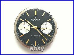 Rare Breitling Top Time Watch Movement Venus 188 + Dial + Hands For Parts