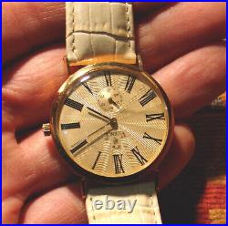 Rare Lovely Vicence Model Watch! 14k Slid Gold Large Type! New Condition