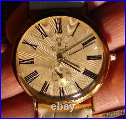 Rare Lovely Vicence Model Watch! 14k Slid Gold Large Type! New Condition