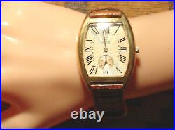 Rare Lovely Vicence Model Watch! 14k Solid Gold Large Type! New Condition