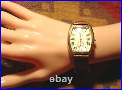 Rare Lovely Vicence Model Watch! 14k Solid Gold Large Type! New Condition