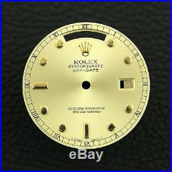 Rare Rolex Oysterquartz Day Date Gold Dial with Hands Ref 19018