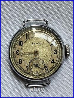 Rare Seikosha Hand-Wound Antique Wristwatch for Parts Small Second SEIKO d