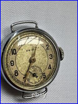 Rare Seikosha Hand-Wound Antique Wristwatch for Parts Small Second SEIKO d