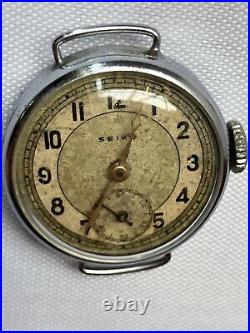 Rare Seikosha Hand-Wound Antique Wristwatch for Parts Small Second SEIKO d
