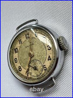 Rare Seikosha Hand-Wound Antique Wristwatch for Parts Small Second SEIKO d