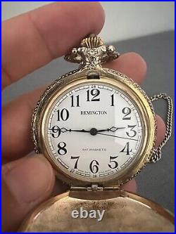Remington Manual Pocket Watch For Men, Swiss Parts Hong Kong, Great Condition