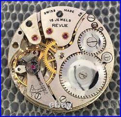 Revue 59 Doesn'T Works For Parts Hand Manual 26,6 MM Vintage Watch