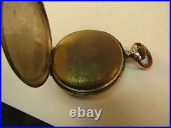 Rhea Unique Silver Case Pocket Watch Runs And Stops For Restoration Parts