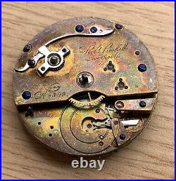 Rob Roskell Liverpool Hand Manual 43 MM Doesn'T Works For Parts Pocket Watch