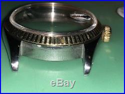 Rolex 1505 steel / 14k gold, full case bezel crown dial hands used