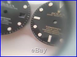 Rolex 16800 Submariner Dial, Hands, Insert, Crown, And Tube. Spider Effect. Rare