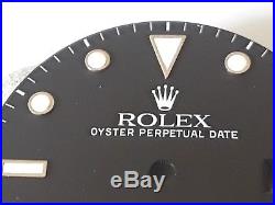 Rolex 16800 Submariner Dial, Hands, Insert, Crown, And Tube. Spider Effect. Rare