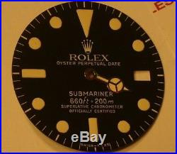 Rolex 1680 Dial, Hands, Date Disk, Crystal, Insert, Crown & Tube, Mk1 Ultrarare