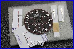 Rolex Black Arabic Racing Dial with red hand set for Daytona 4130 116520 116509