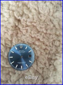 Rolex Blue Datejust Dial 116200 116234 Crown Bezel Case Sapphire Crystal Hands