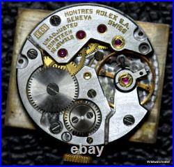 Rolex Cellini Calibre 1601 Movement Dial Hands And Crown Works For Parts