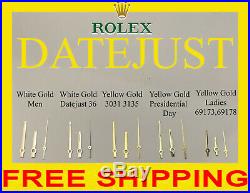 Rolex DATEJUST Hands yellow and white gold Genuine Rolex Parts