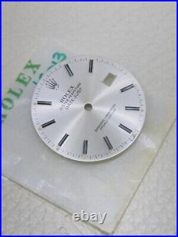 Rolex Datejust Ref 16030, 16014, 16000 Nos Silver Wide Stick Dial For Parts