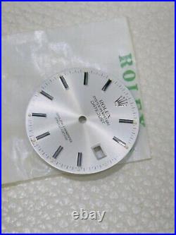 Rolex Datejust Ref 16030, 16014, 16000 Nos Silver Wide Stick Dial For Parts