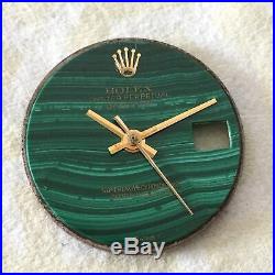 Rolex Datejust Ref. 6917 Malachite Stone Vintage Dial And Hands 100% Genuine