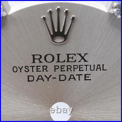 Rolex Day Date Dial 18346A Silver Dial with Hands Men s Watch Parts(14311)
