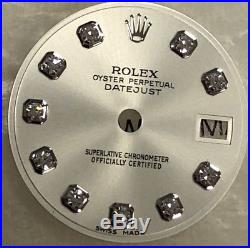 Rolex Factory Diamond Datejust Watch Dial -Ladies Datejust Inc Hands Set NEW