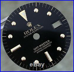 Rolex GMT-Master 1675 16753 16758 Black Nipple Glossy Gilt Dial & Hands ORIGINAL