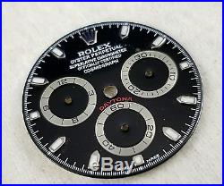 Rolex Genuine Daytona Black Stick Dial and Hands for model 116520