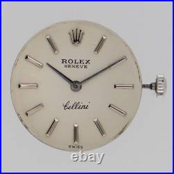 Rolex Genuine Movement Cal. 1600 Silver Dial Manual Wind Watch Parts Working Used