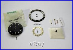 Rolex Gmt Master 1675 Nipple Dial Part 1675/8 Bezel Insert Hands Calendar Disk