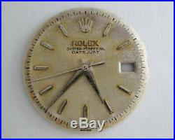 Rolex Oyster Perpetual Date Just Ref. 6605 Case Crystal Dial Crown Hands Parts