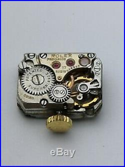 Rolex Precision 17 Jewels Patented Superbalance Watch Movement + Dial, Hands C71