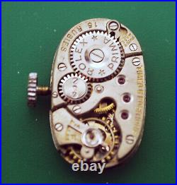 Rolex Prima Ladies Watch Movement with Original Dial and Hands For Parts