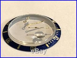 Rolex Submariner Bezel Insert with Hands and Crystal. FREE SHIPPING