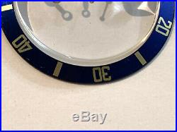 Rolex Submariner Bezel Insert with Hands and Crystal. FREE SHIPPING