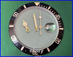 Rolex Submariner Crystal Hand set and Insert Bezel. Authentic Rolex parts